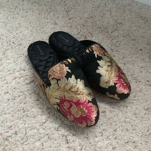 NEW- Birdies Phoebe Jaquard Embroidered Flats